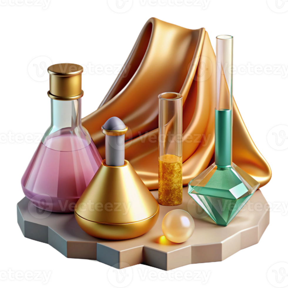 stunning traditional Laboratory Equipment Set Cutout for Science Experiments premium png