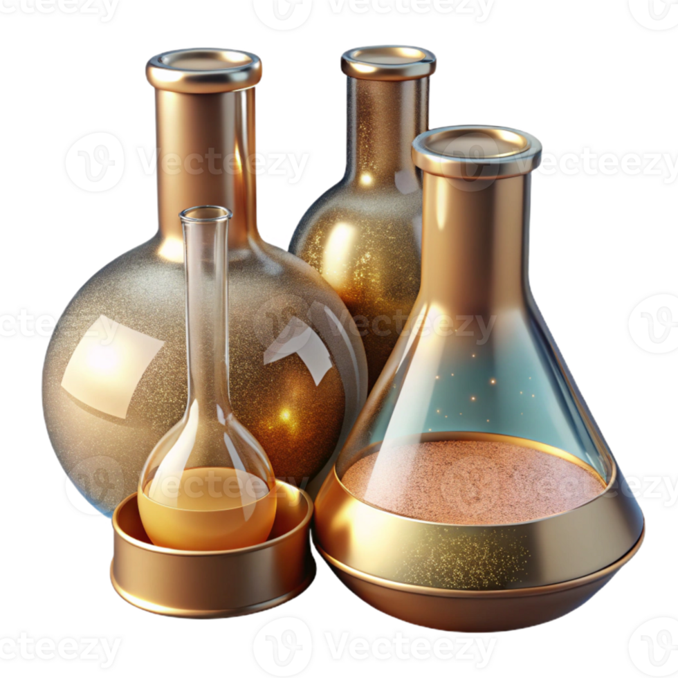 vibrant rustic Laboratory Glassware Cutout for Scientific Experiments authentic png