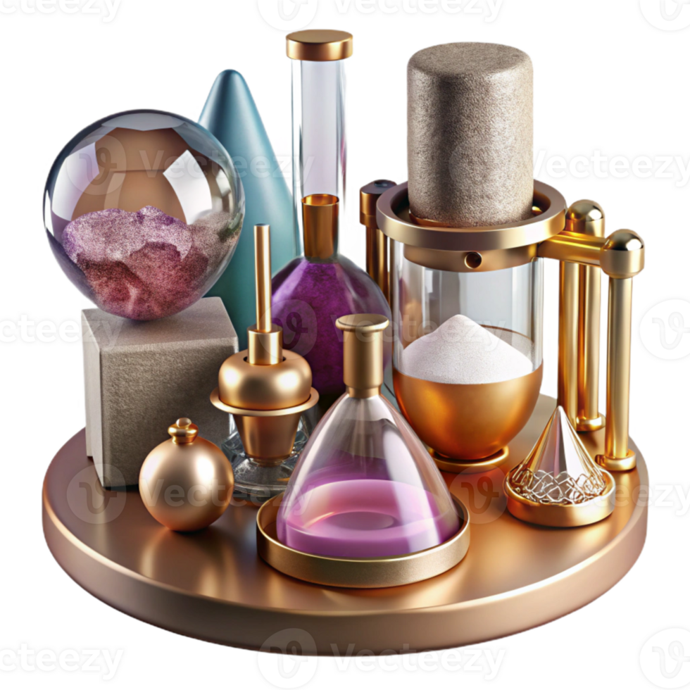 wonderful traditional Laboratory Equipment Set Cutout for Science Experiments premium png
