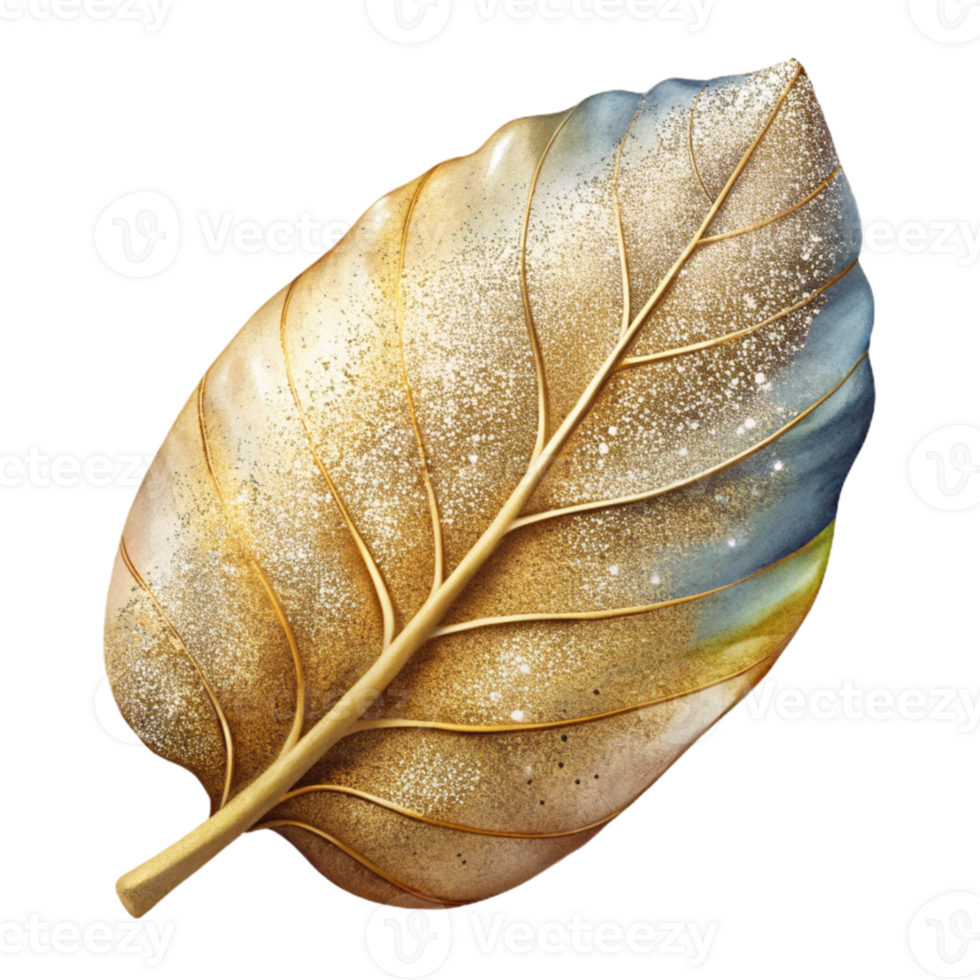 serene classic Leaf Watercolor Painting Isolated for Artistic Projects detailed png