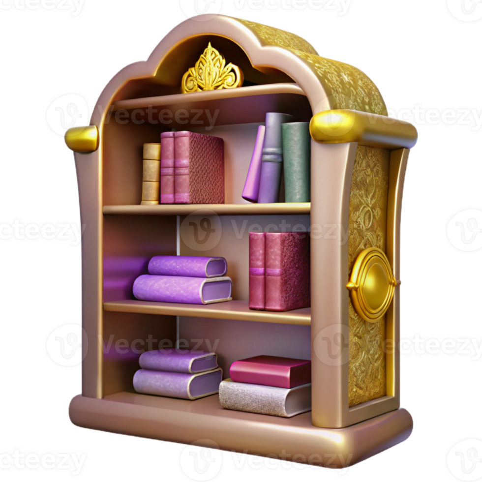 magnificent contemporary Library Bookshelf Transparent for Library or Bookstore Graphics exclusive png