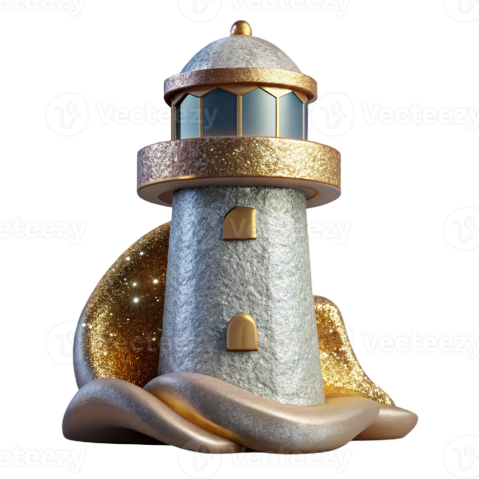 magnificent artistic Lighthouse Isolated Cutout for Coastal Designs professional png