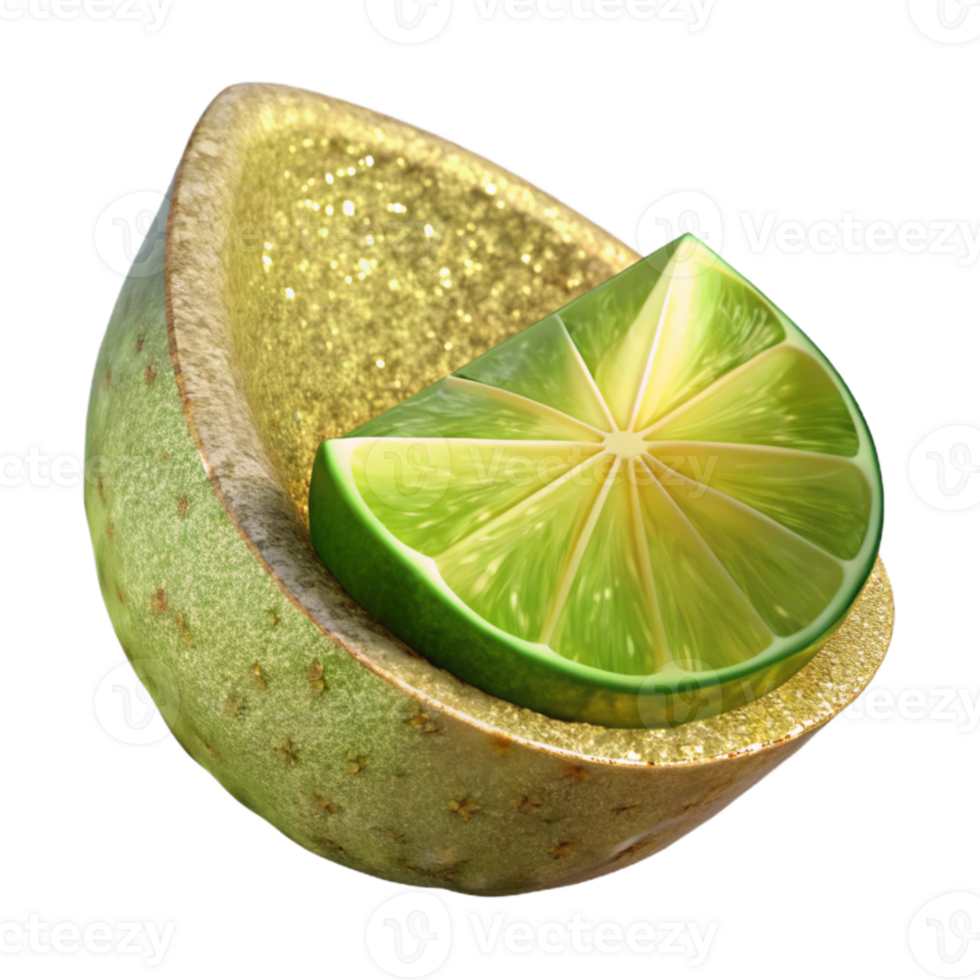 impressive modern Lime Wedge for Cocktails Transparent for Bar Menus detailed png