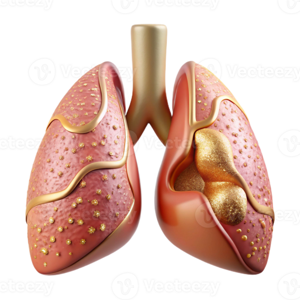 elegant modern Lungs Anatomy Respiratory System Science Transparent Medical Study professional png