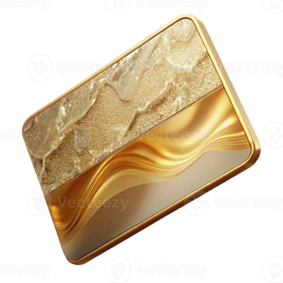 serene traditional Luxury Business Card Mockup Gold Foil Edges Transparent high resolution png