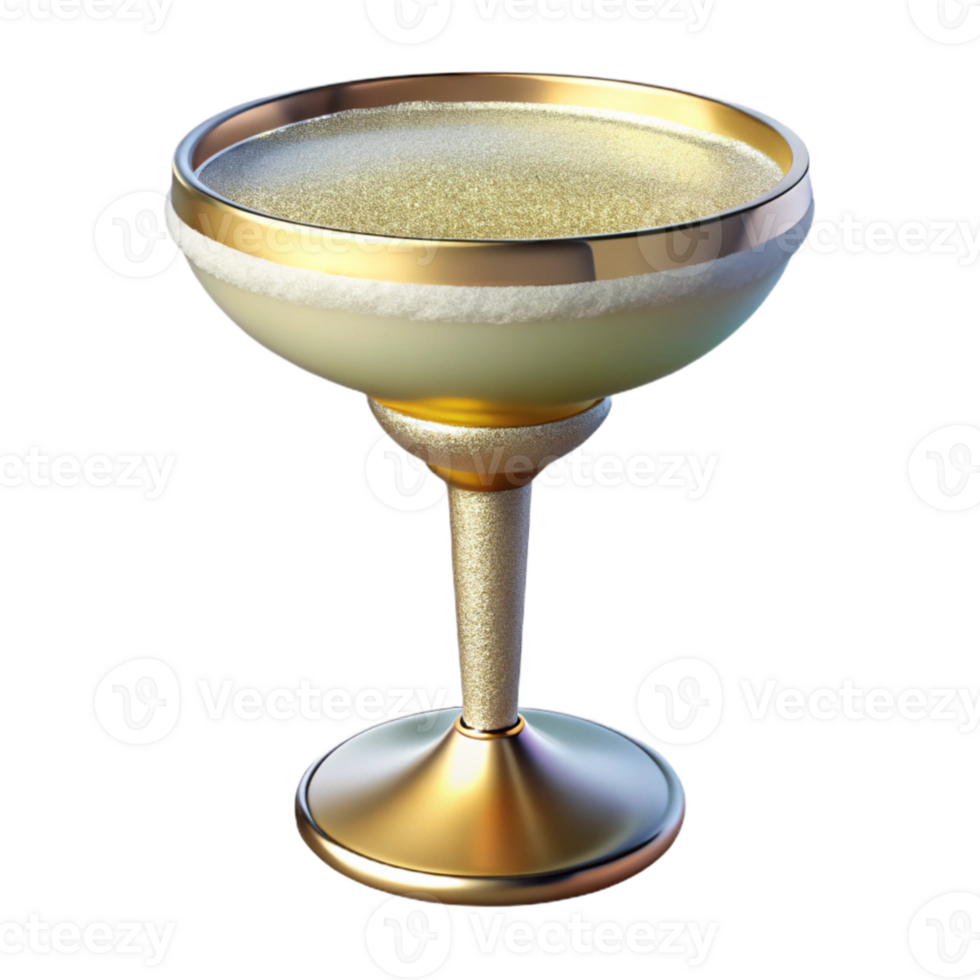 stunning abstract Margarita Glass Salt Rimmed Isolated for Mexican Restaurants professional png