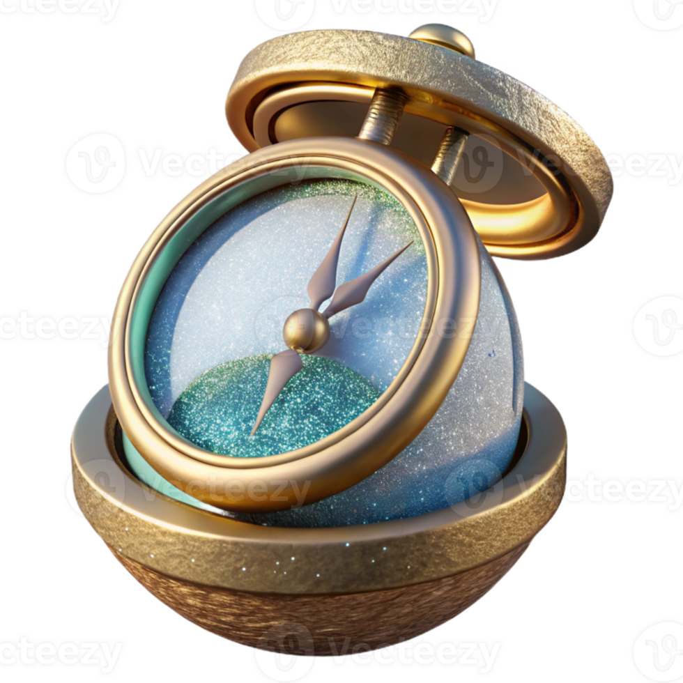 magnificent minimalist Marine Chronometer Isolated Cutout for Timekeeping detailed png