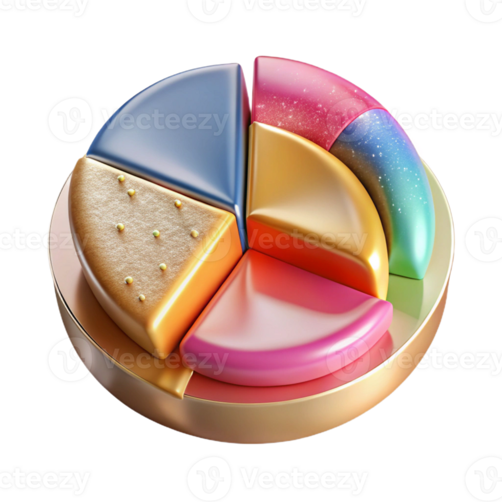 magnificent modern Market Segmentation Chart Colorful Isolated for Business Analysis exclusive png