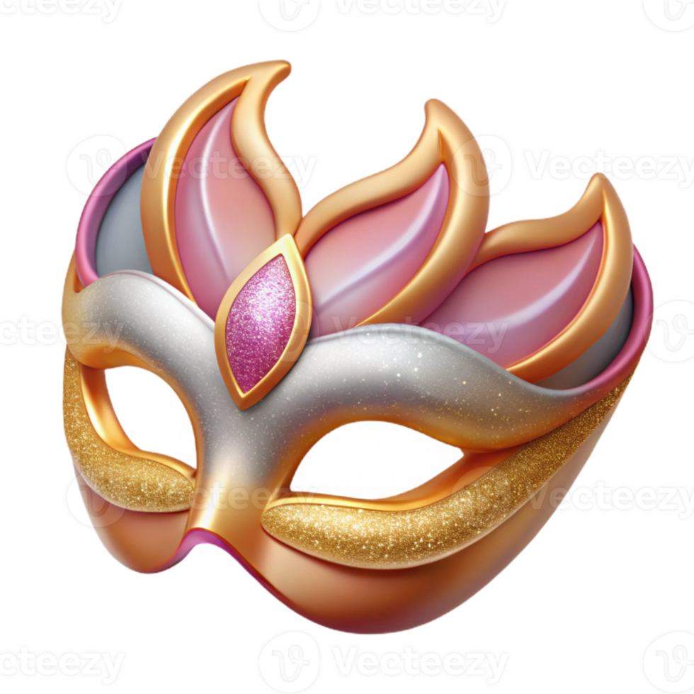 elegant artistic Mask Souvenir Transparent for Festive Celebrations detailed png
