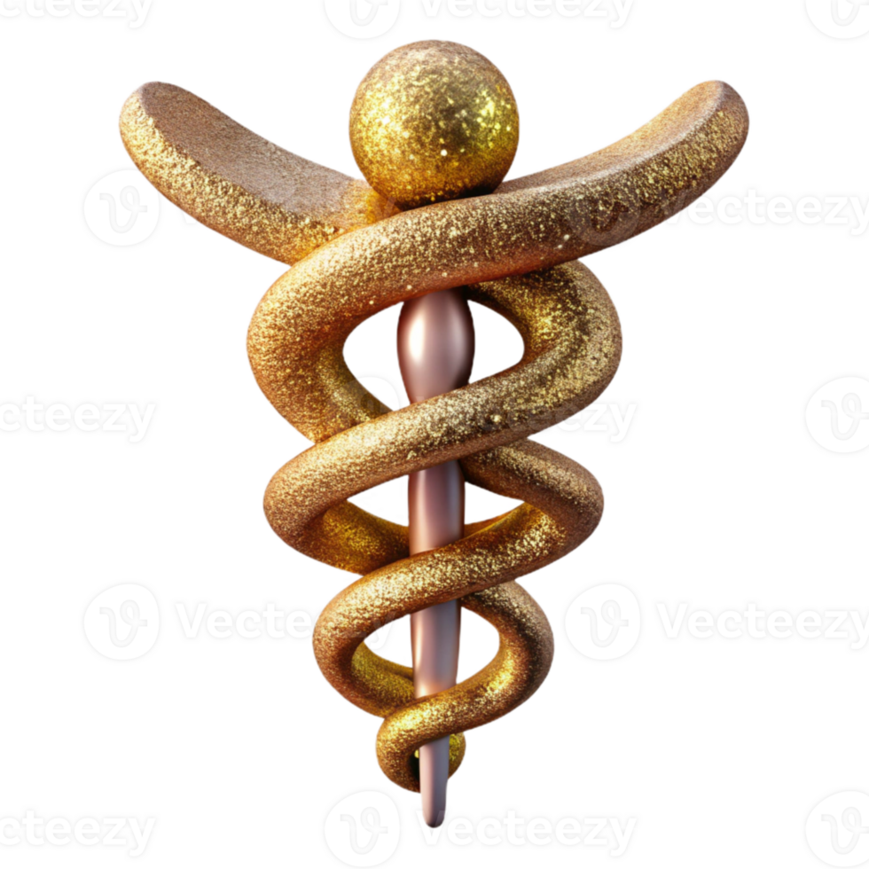 impressive contemporary Medical Symbol Rod of Asclepius Isolated Healthcare Icon original png