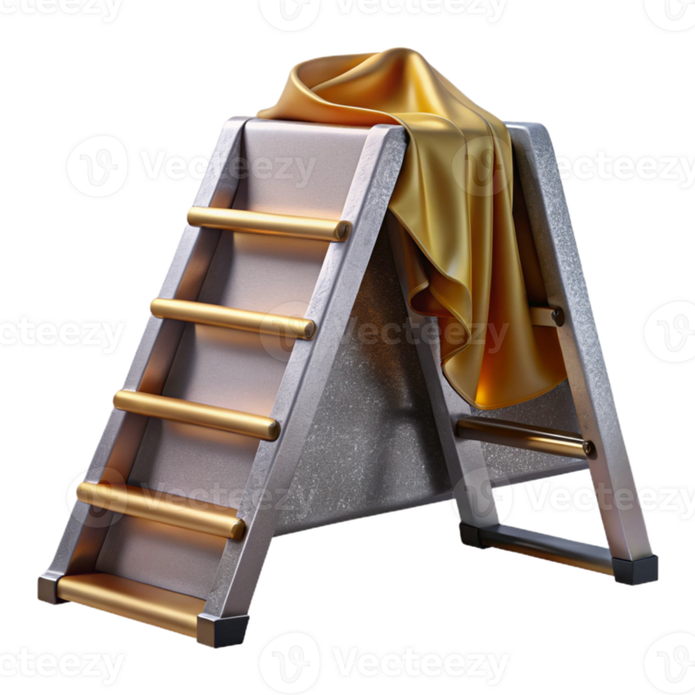 magnificent contemporary gold Ladder Construction Equipment Isolated Building Site high resolution png