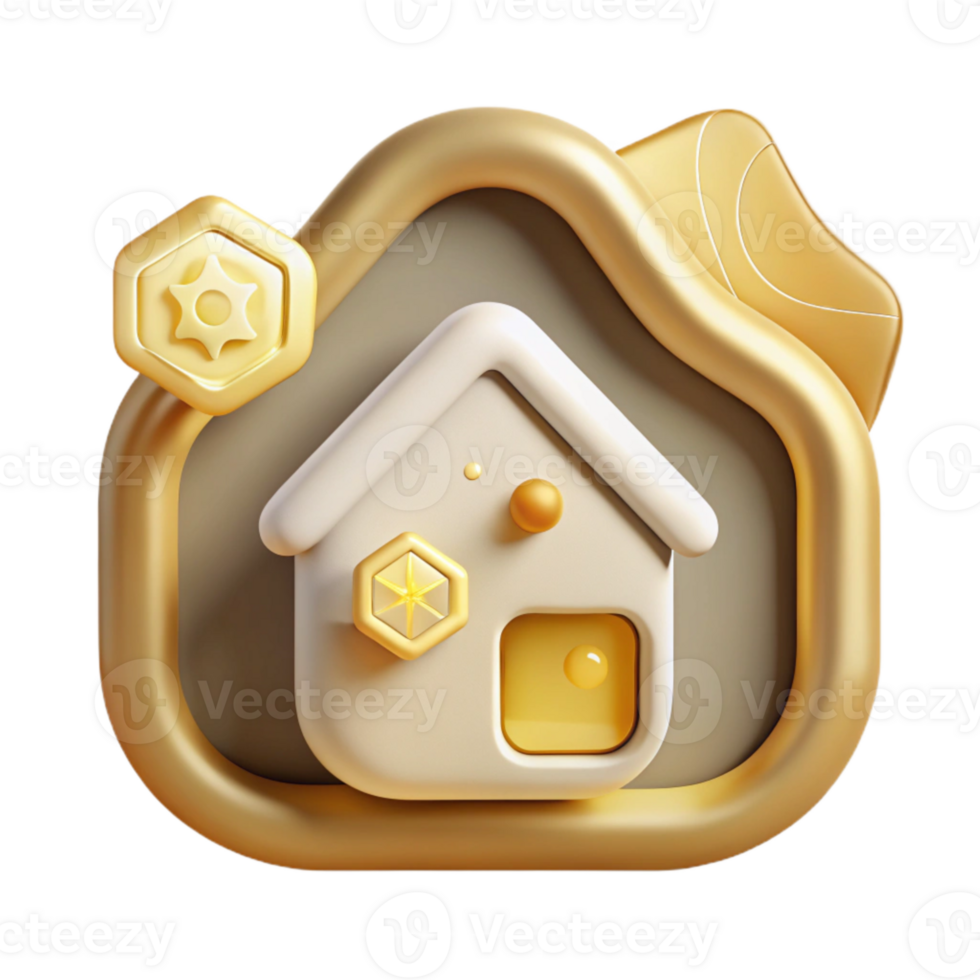 elegant rustic Minimalist Smart Home Icons Transparent for Presentations detailed png