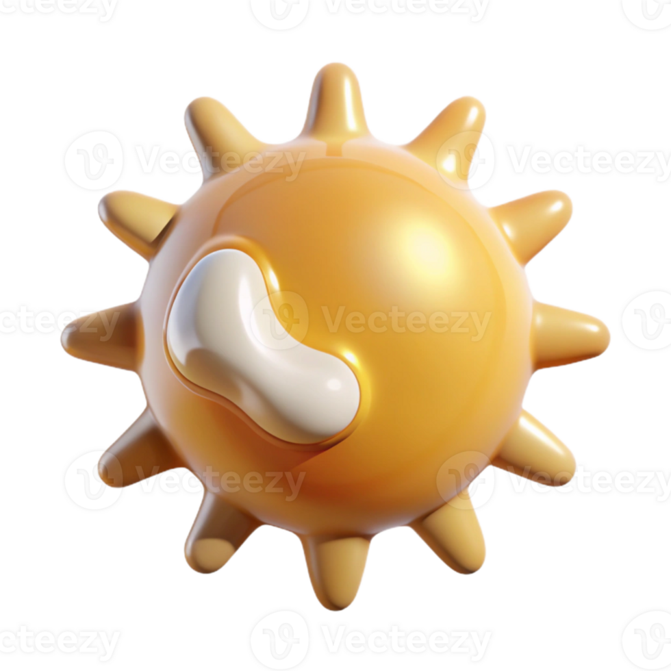 wonderful abstract Minimalist Sun Weather Icon Transparent for Forecast Apps premium png