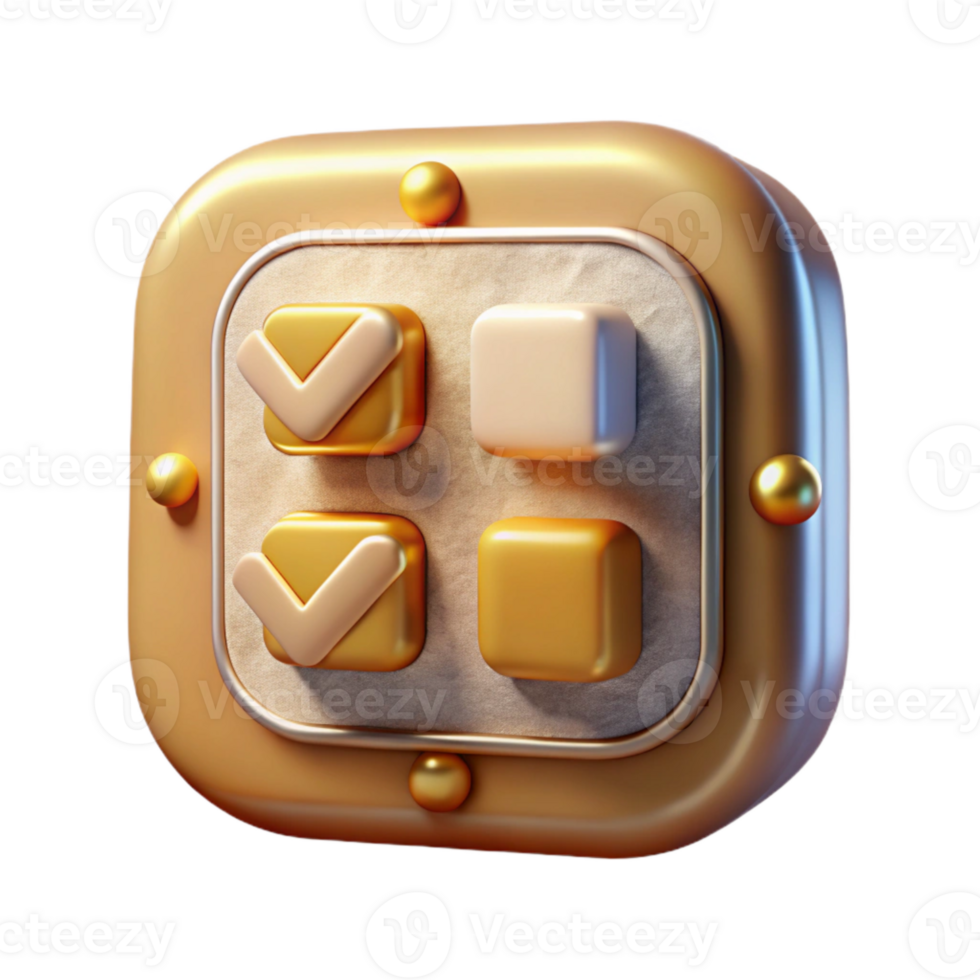 bellissimo classico moderno casella di controllo ui elemento trasparente per le forme png