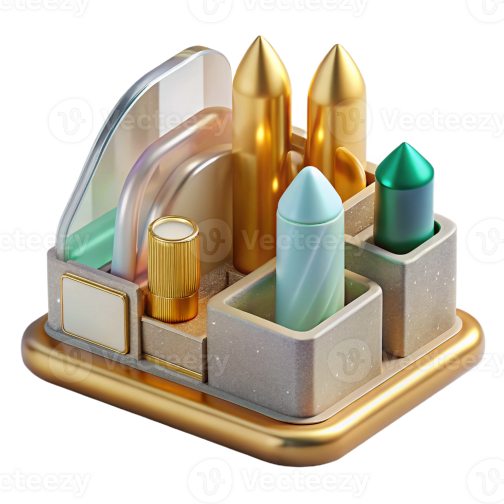 beautiful modern Modern Desk Organizer Cutout Home Office Decor authentic png