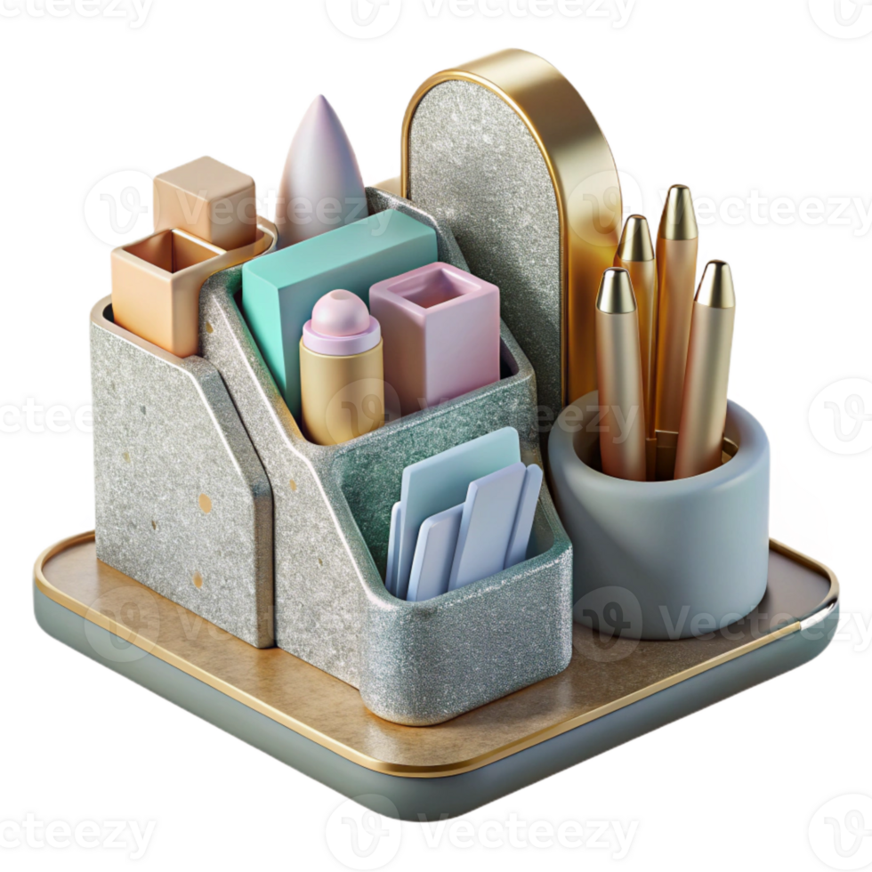 extraordinary rustic Modern Desk Organizer Cutout Home Office Decor authentic png