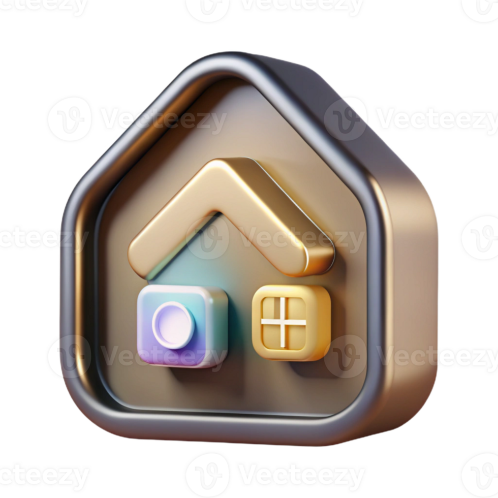 dramatic traditional Modern Smart Home Icons Isolated for Mobile Apps high quality png