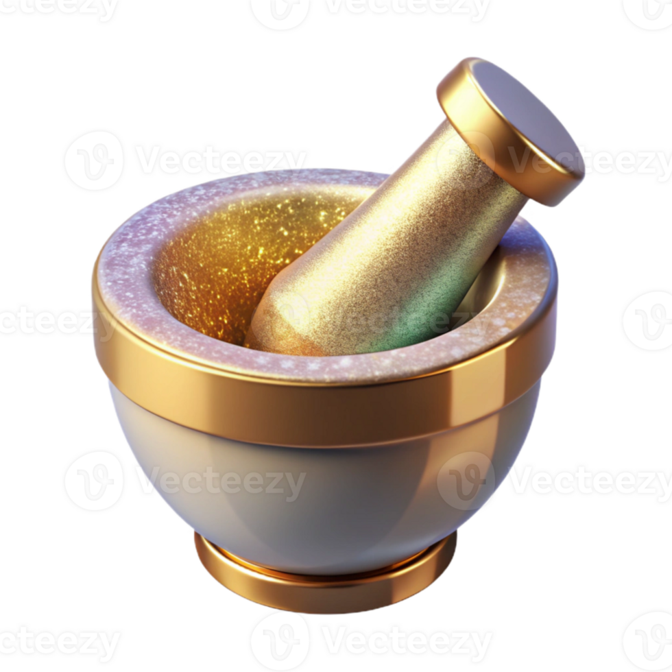 dramatic vintage Mortar and Pestle Stone Grinding Tool Transparent for Spice Preparation png