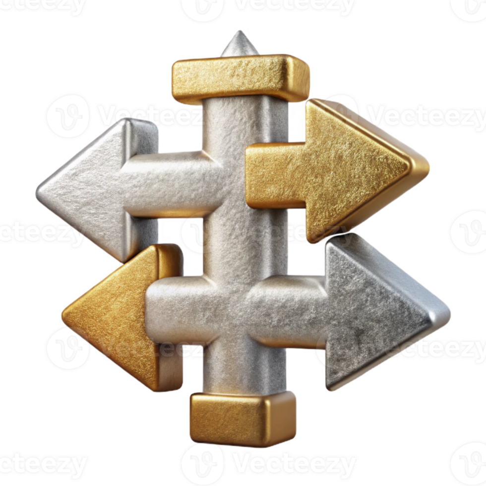 magnificent vintage Navigation Arrows with Different Directions Cutout for User Guidance high resolution png