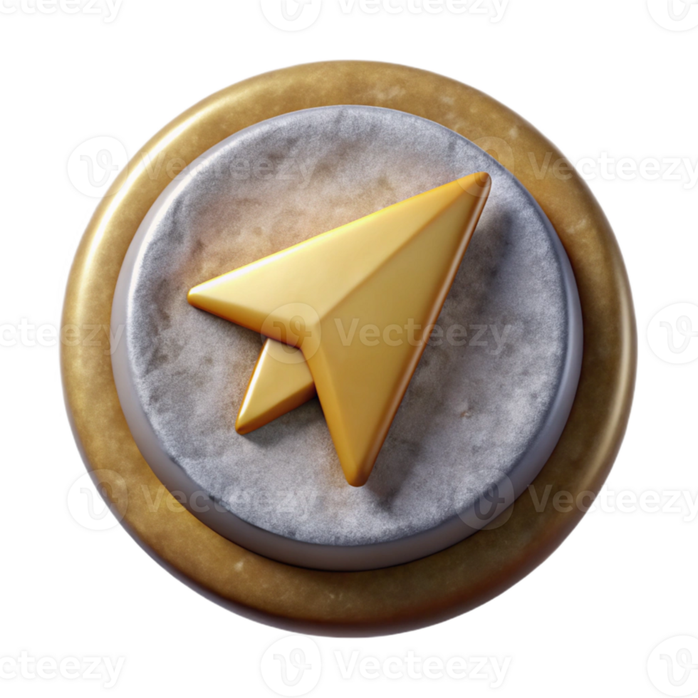 extraordinary classic Navigation Button with Arrow Symbol Cutout for User Interface Design genuine png