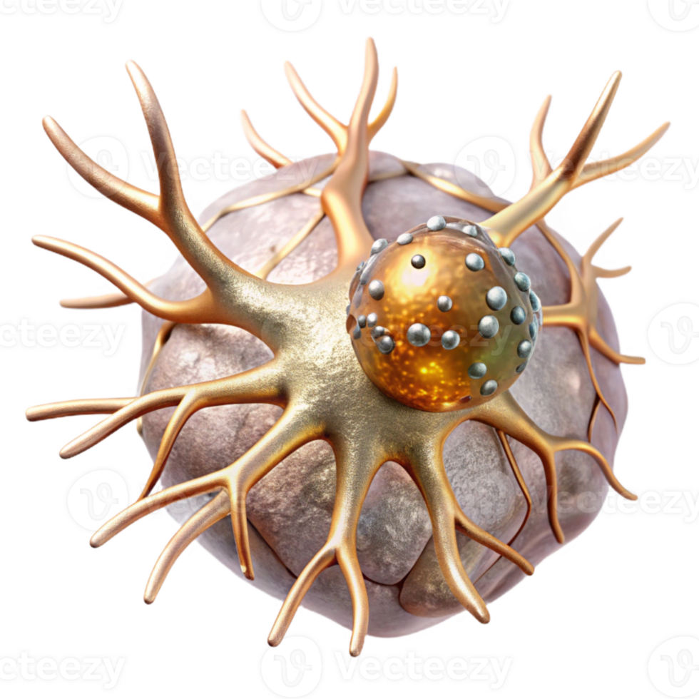 extraordinary rustic Nerve Cell Diagram Transparent Neurology Illustration high quality png