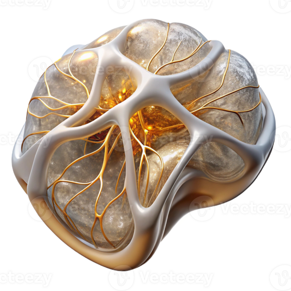 dramatic classic Nervous System Cutout Medical Study Guide professional png
