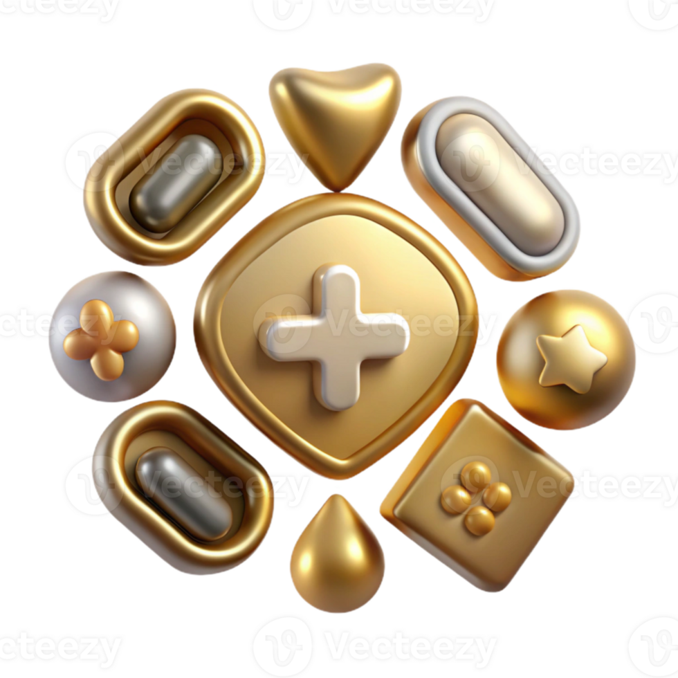 vibrant minimalist Outline Medical Icons Set Transparent for Digital Use high quality png
