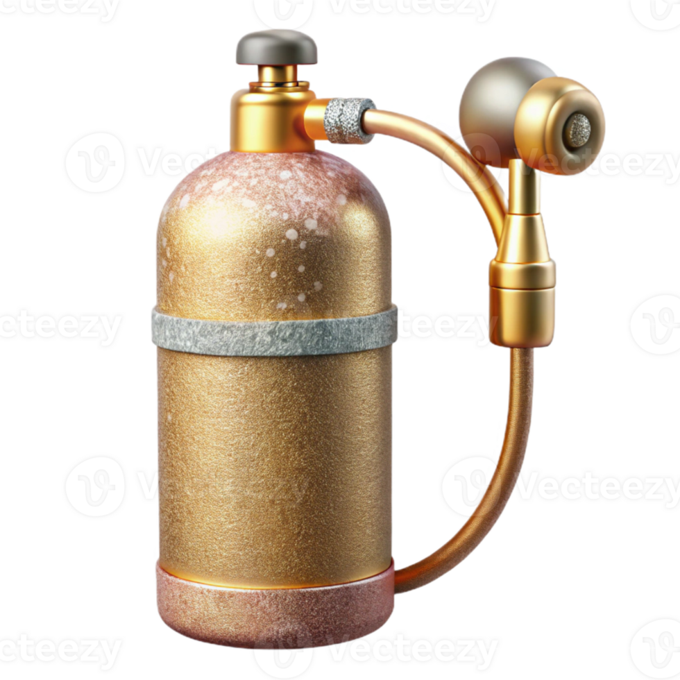 elegant classic Oxygen Tank Respiratory Support Isolated authentic png