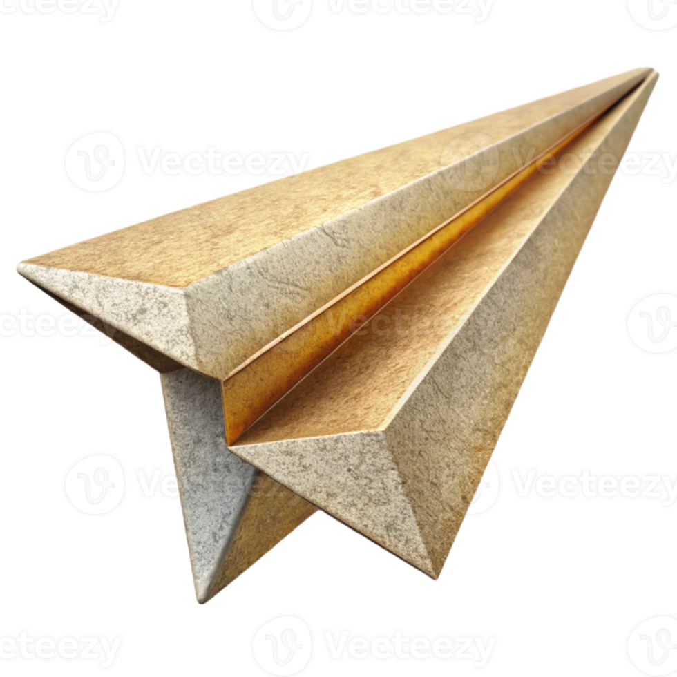 beautiful rustic Paper Airplane Origami Cutout for Kids Crafts exclusive png