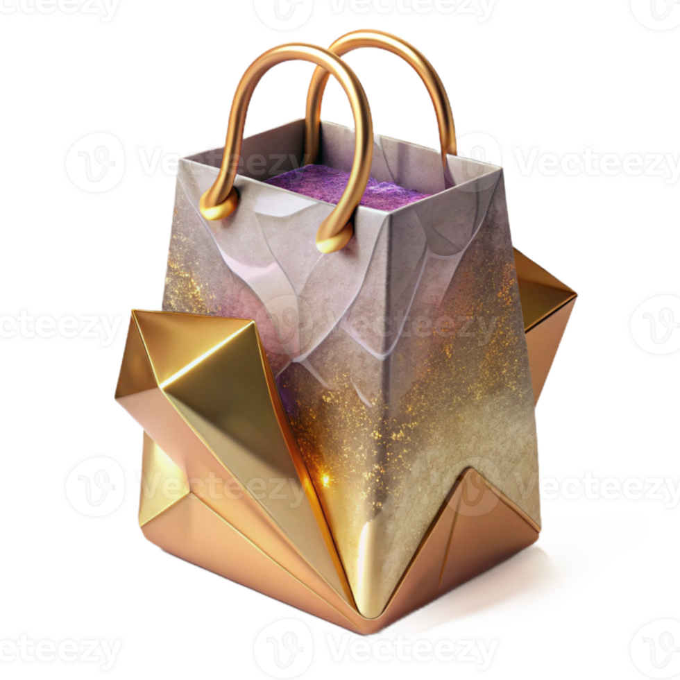 magnificent artistic Paper Bag Mockup Retail Store Branding Isolated high resolution png