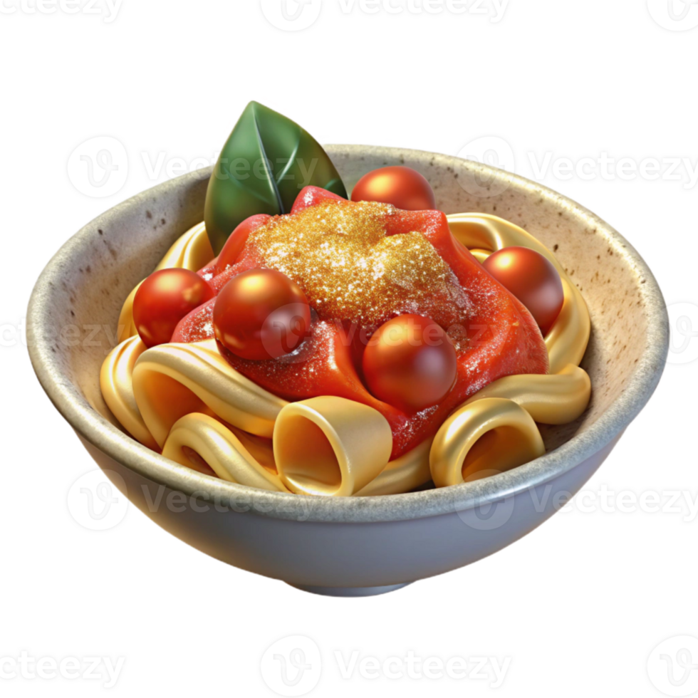 elegant vintage Pasta Dish with Tomato Sauce Isolated for Italian Restaurant Menus high quality png