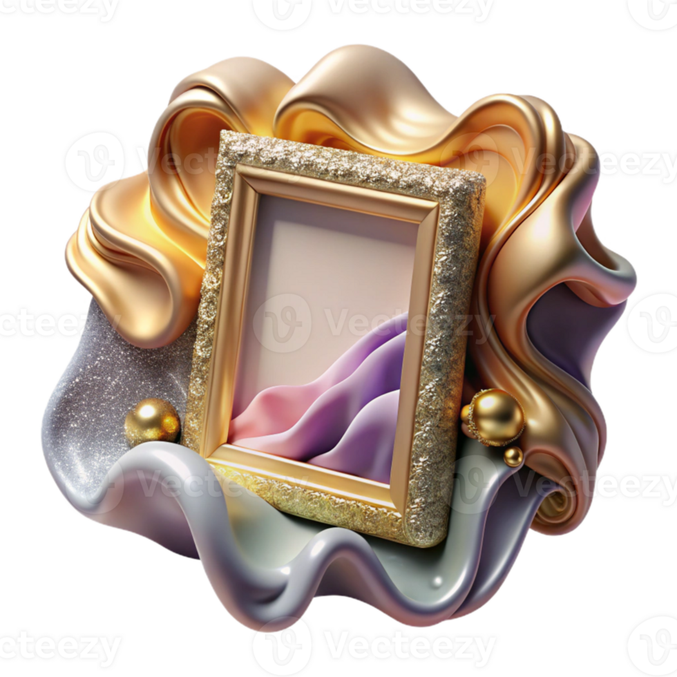 wonderful creative Picture Frame Wall Decor Art Display Isolated for Home Goods Store high quality png