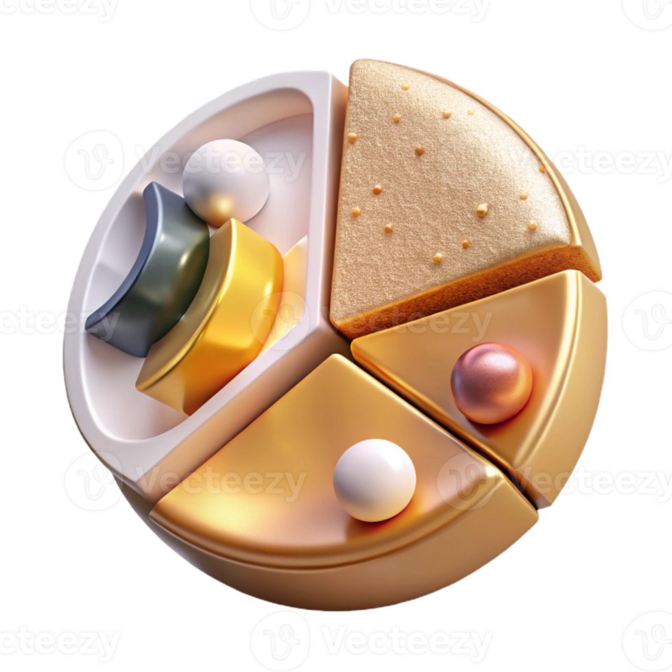 wonderful vintage Pie Chart with Callouts Data Information Transparent for Business Presentations detailed png