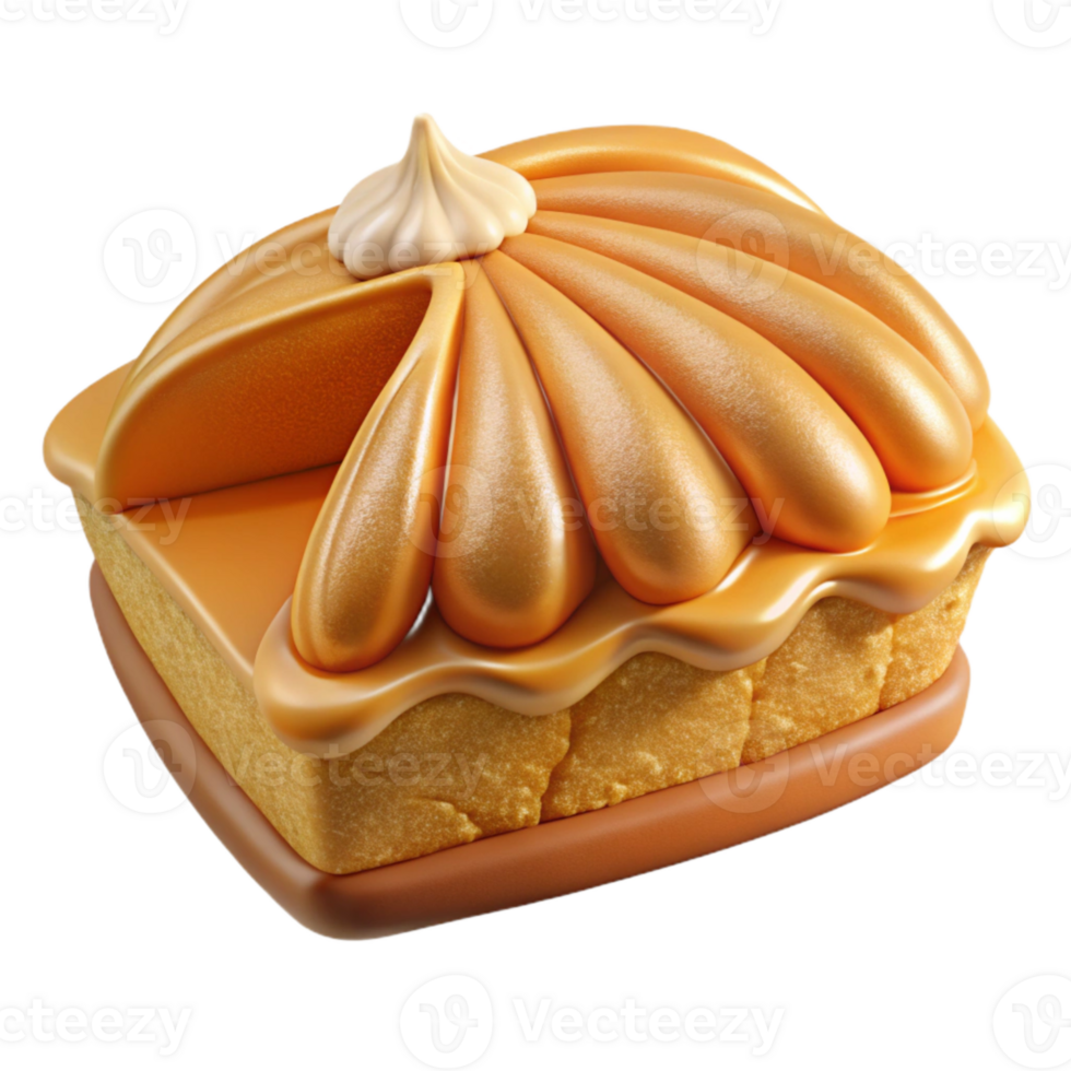 beautiful rustic Pie Slice Pumpkin Thanksgiving Dessert Transparent for Holiday Recipes original png