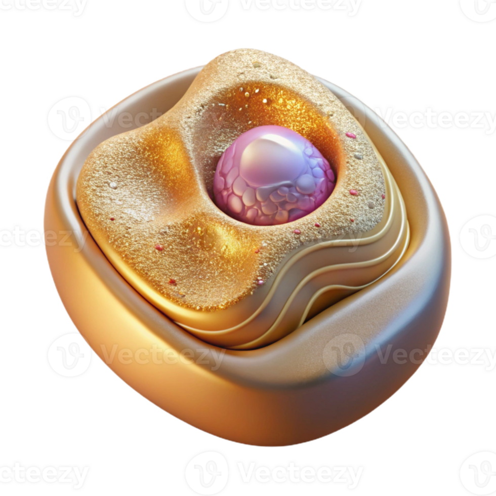 extraordinary minimalist Plant Cell Structure Isolated for Educational Graphics detailed png