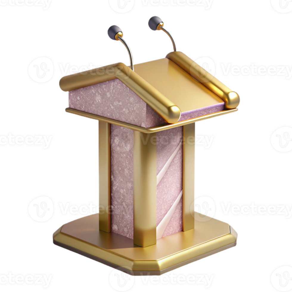 dramatic abstract Public Speaking Podium Presentation Stand Event Isolated for Presentations exclusive png