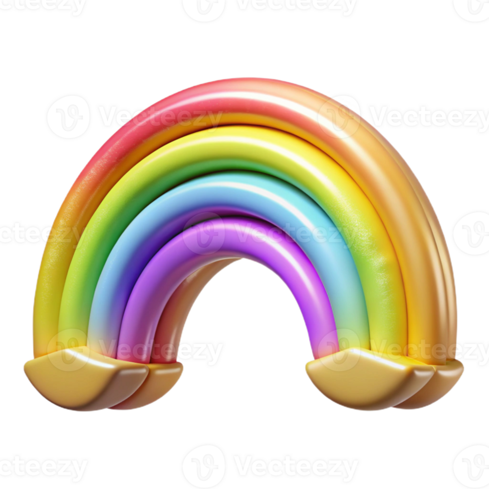 beautiful classic Rainbow Arc Isolated for Colorful Designs authentic png