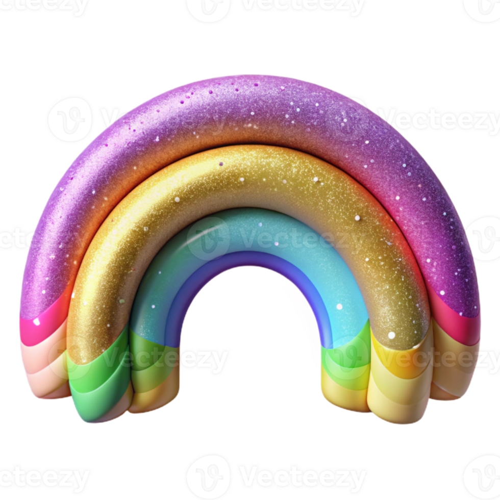 wonderful rustic Rainbow Arc Isolated for Colorful Designs professional png