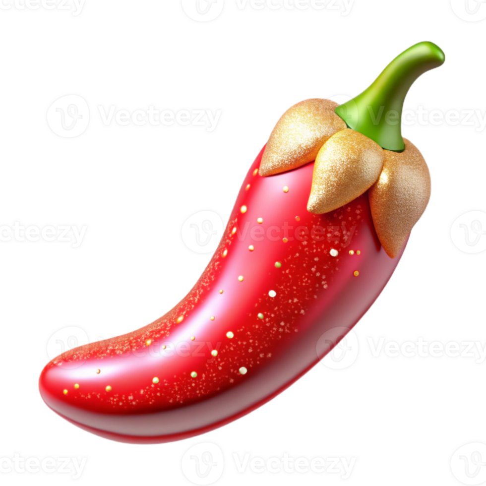 impressive rustic Red Chili Pepper Spicy Ingredient Isolated for Menu Graphics original png