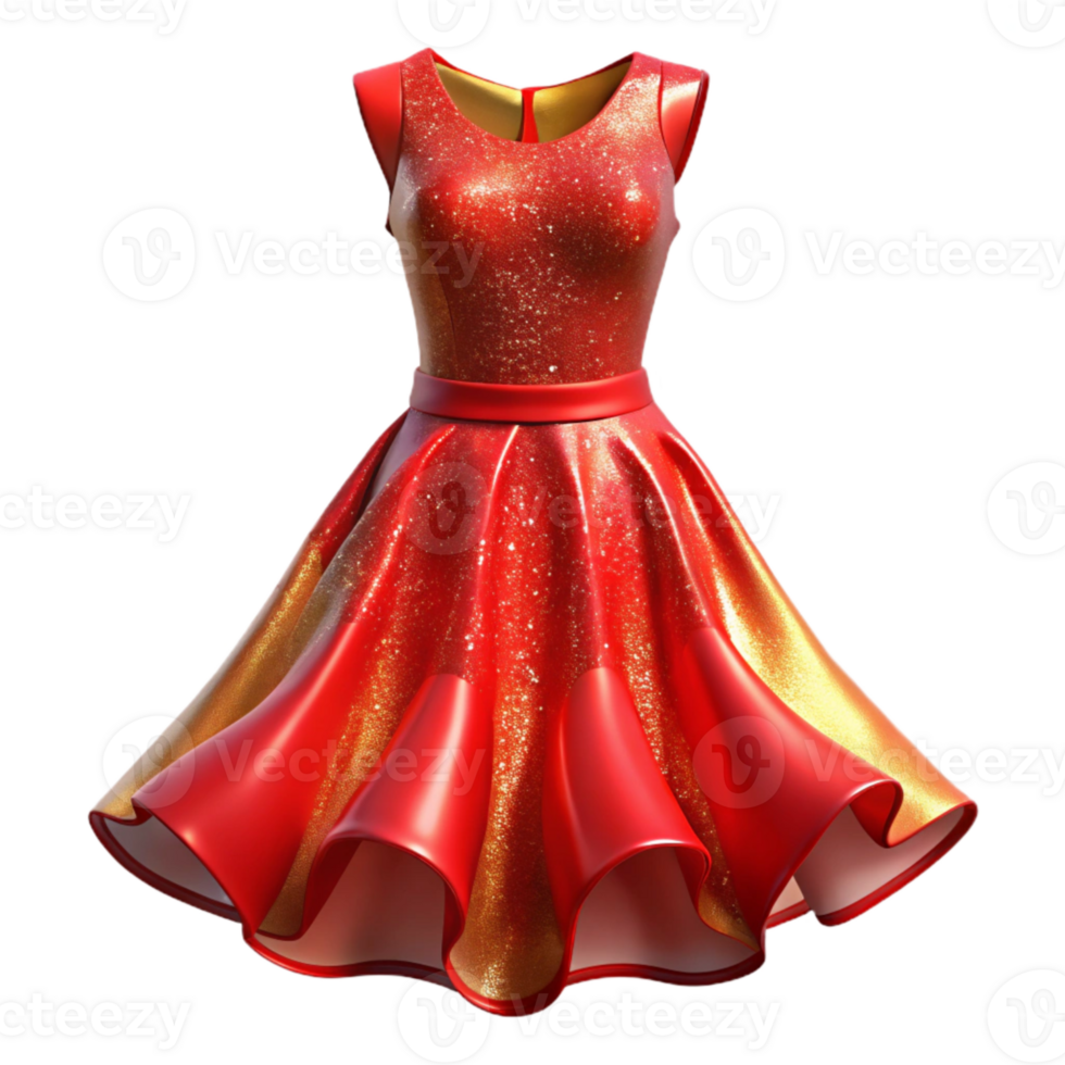 wonderful minimalist Red Dress Womenswear Apparel Isolated for Boutique Marketing professional png