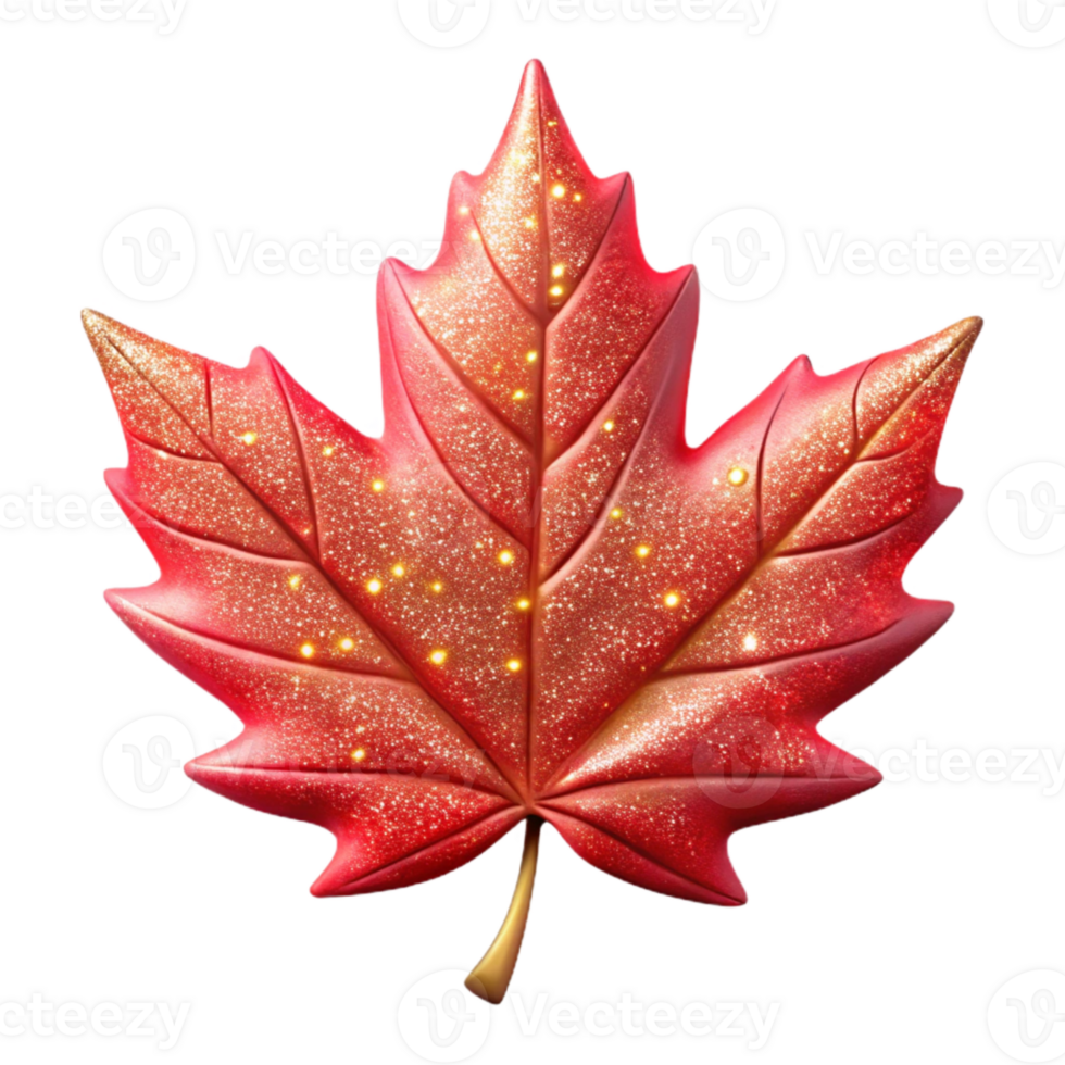 elegant contemporary Red Maple Leaf Transparent Background for Autumn Graphics exclusive png