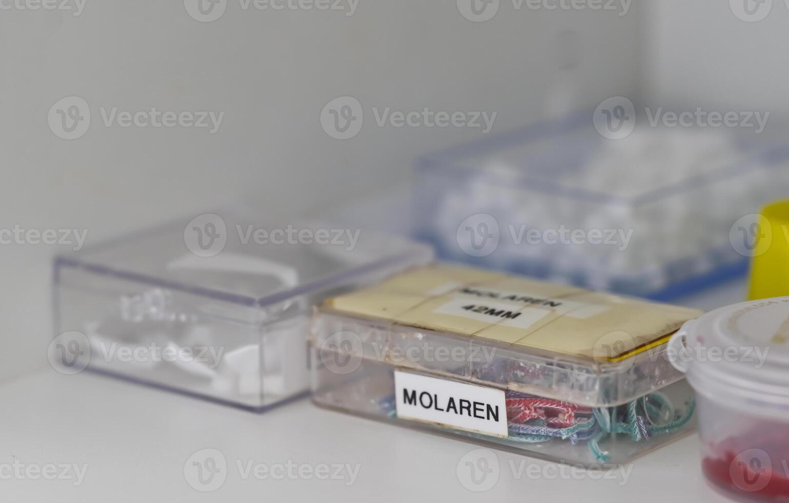 Organized Storage Boxes with Labeled Contents photo