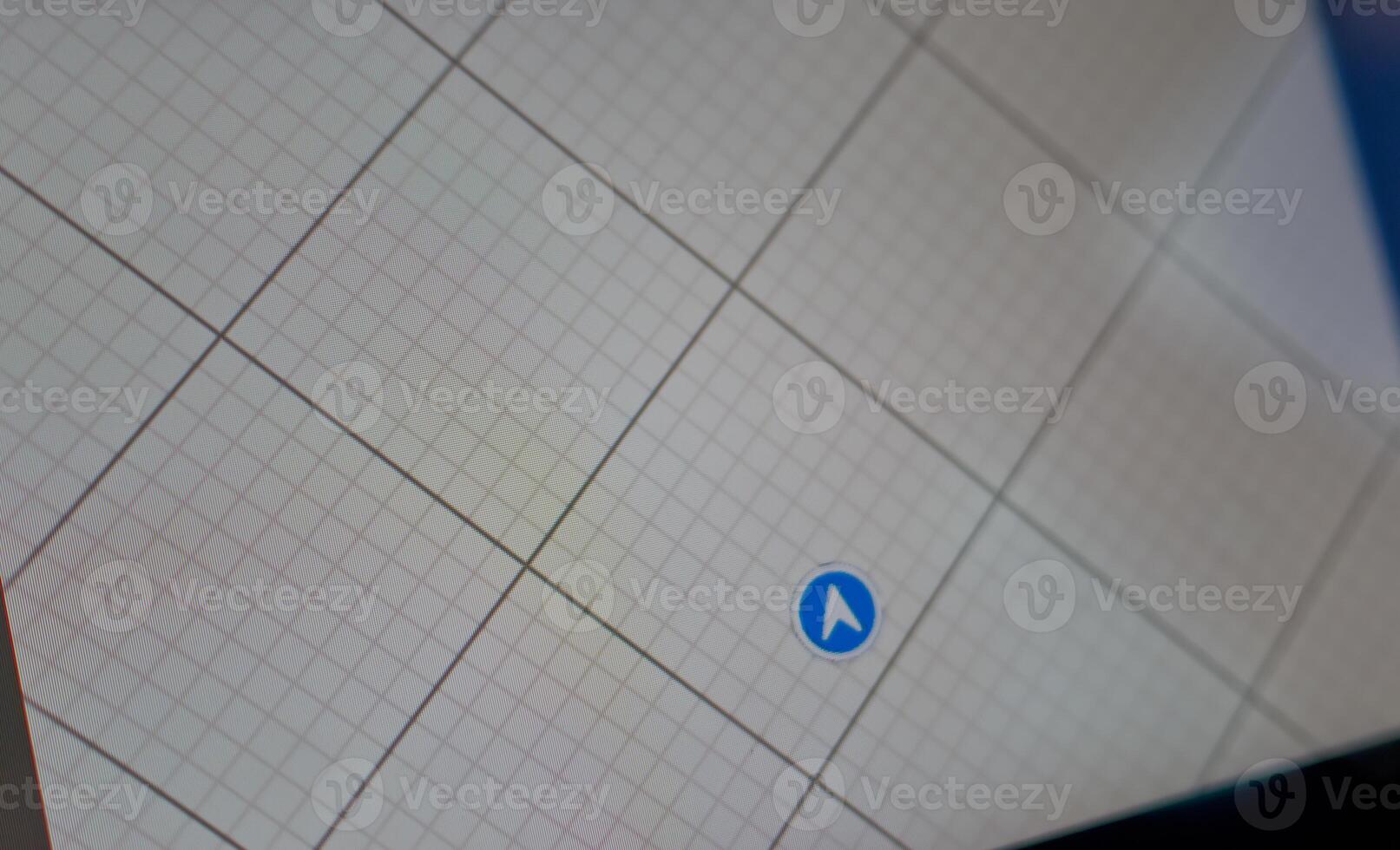 Digital Map Interface with Location Marker without network photo