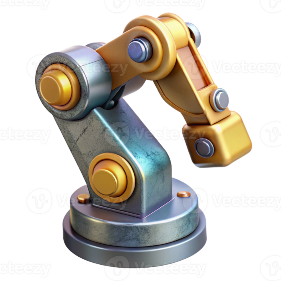 dramatic abstract Robot Arm Industrial Automation Cutout for Manufacturing detailed png