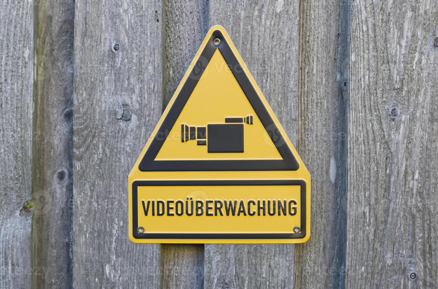 Surveillance Warning Sign photo