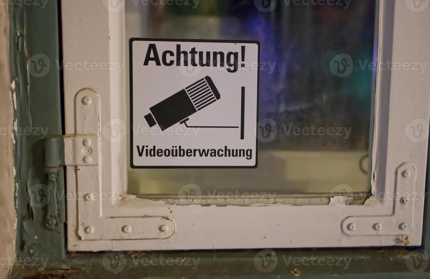 Warning Sign for Surveillance photo
