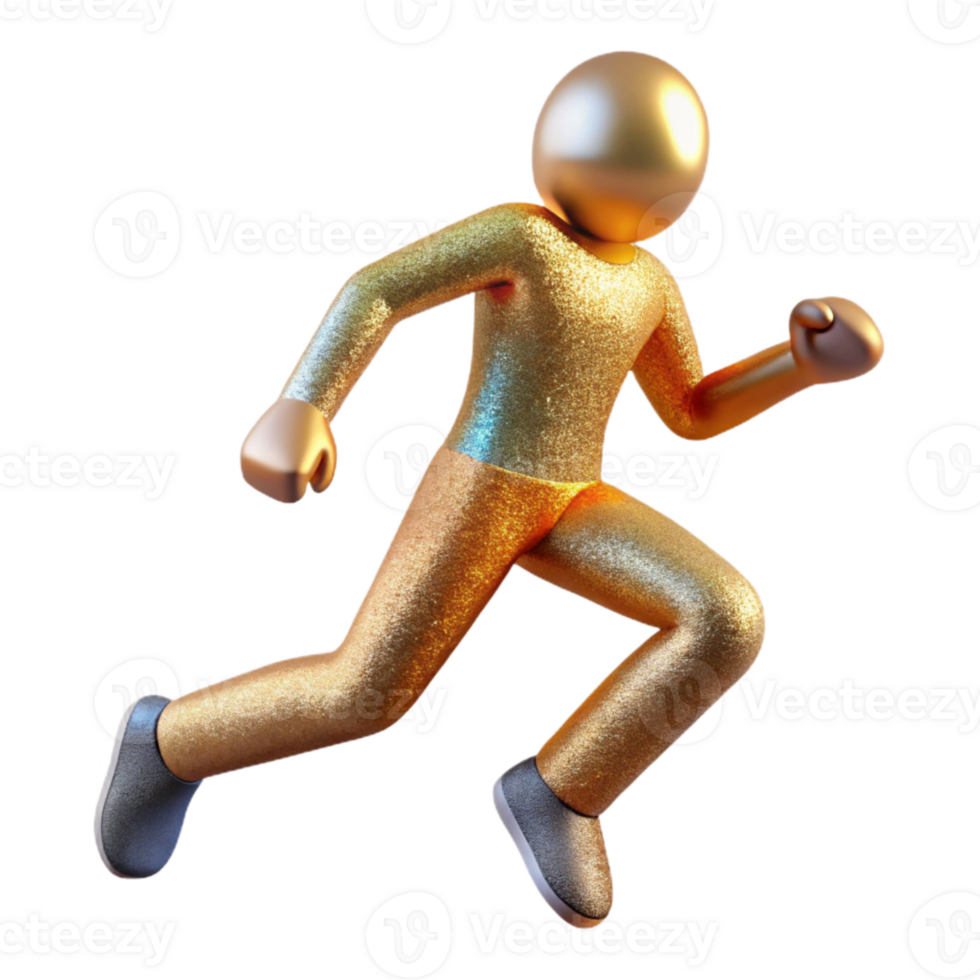 stunning contemporary Running Person Icon Isolated for Exercise and Fitness png