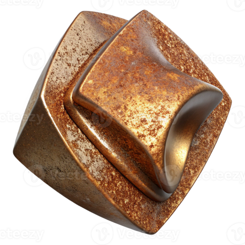 stunning vintage Rust Texture Grunge gold Cutout for Industrial Projects png