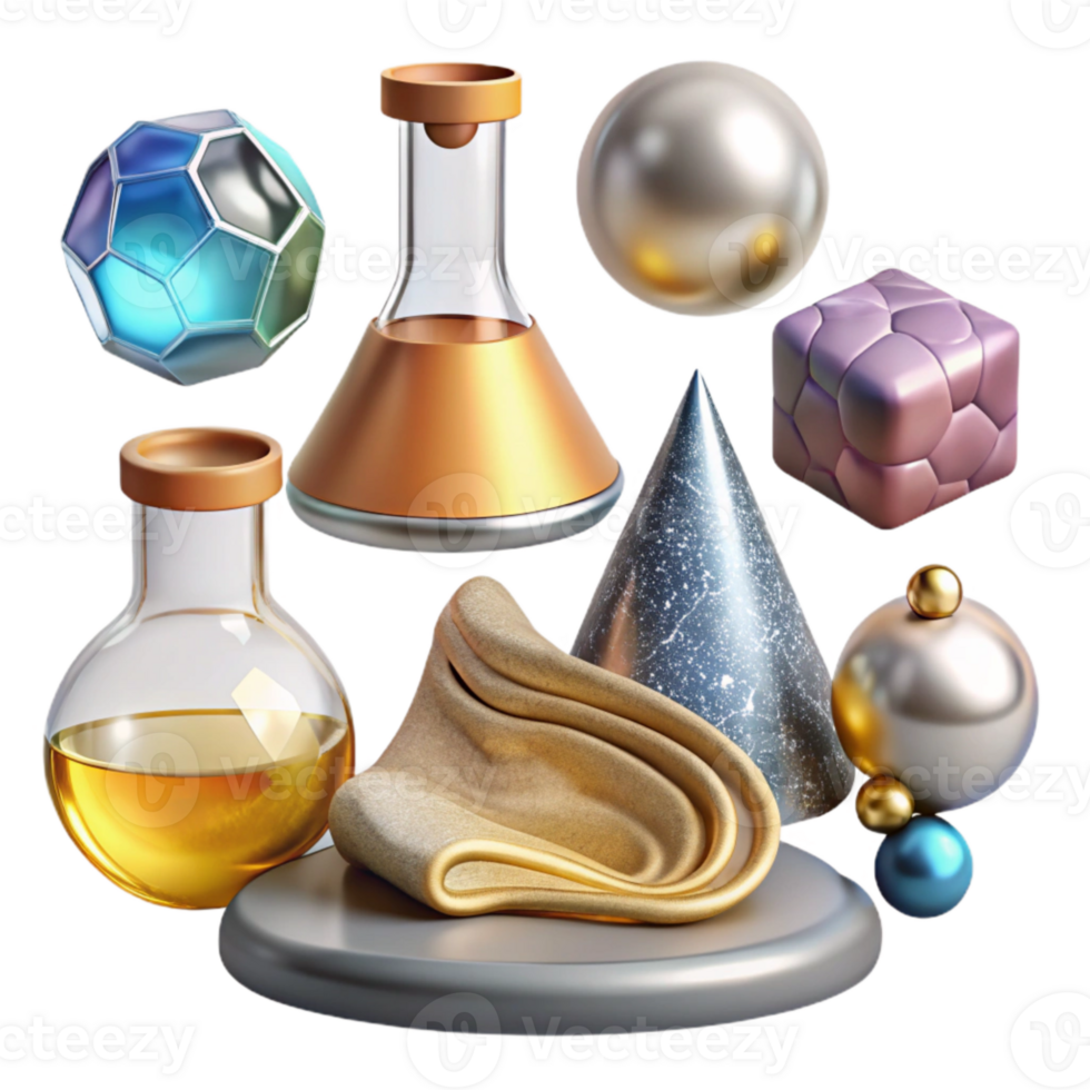 vibrant vintage Science Backgrounds Set Cutout for Educational Design genuine png