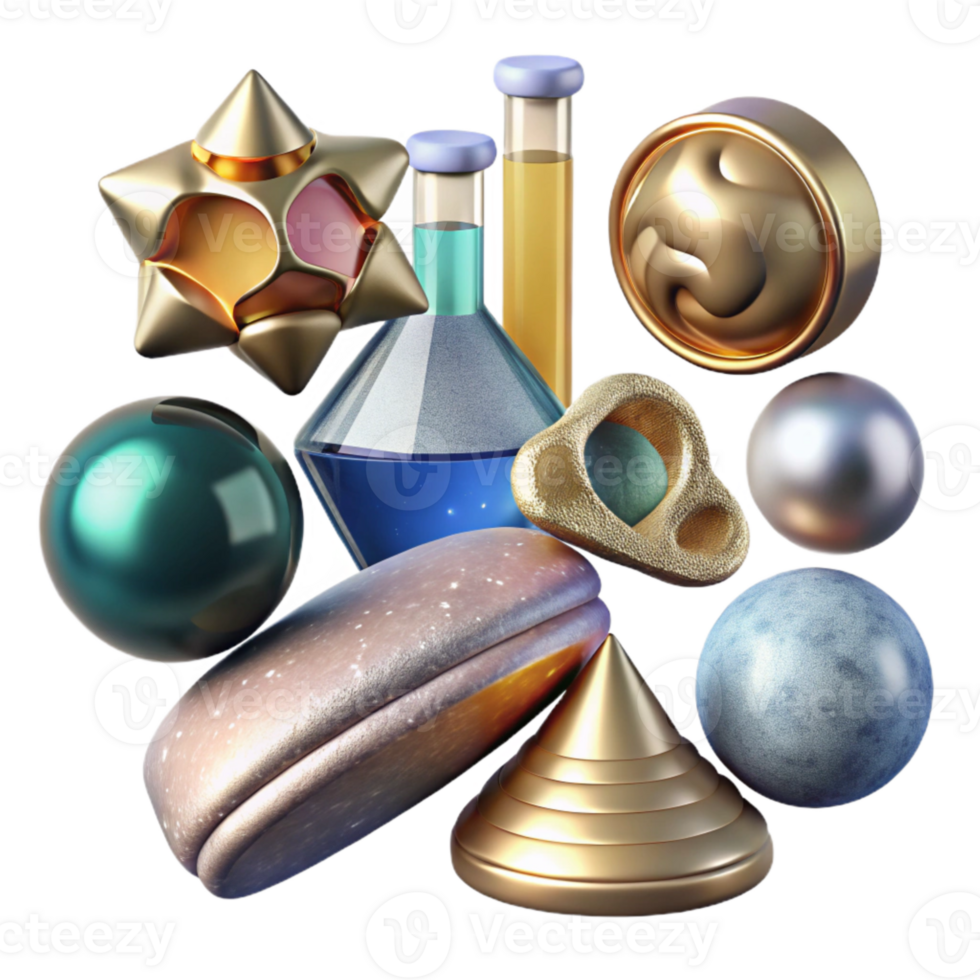 dramatic artistic Science Backgrounds Set Cutout for Educational Design png